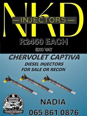 CHEVROLET CAPTIVA DIESEL INJECTORS FOR SALE OR RECON