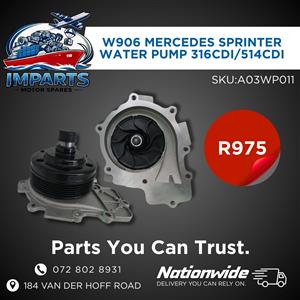 W906 MERCEDES SPRINTER WATER PUMP 316CDI 514CDI FOR SALE 
