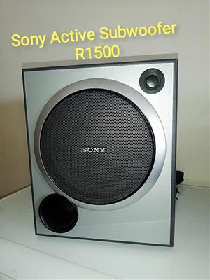 sony active subwoofer for sale