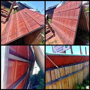 4.6m fibre double garage door