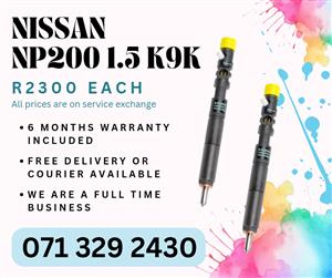 NISSAN NP200 1.5 DIESEL INJECTORS FOR SALE WITH WARRANTY