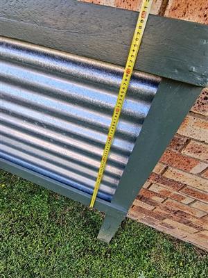 Galvanised sheet on wooden structure ideal for signboard