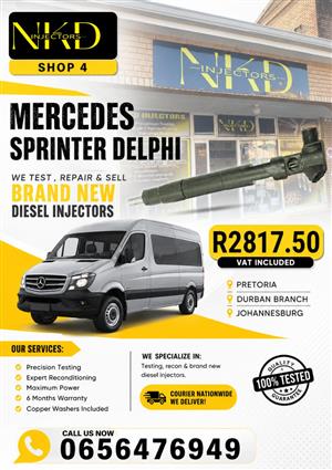 MERCEDEZ_SPRINTER_DELPHI_DIESEL_INJECTORS_NKD_REFURBISHMENT_KZN