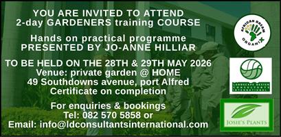 2 Day Gardeners Training Course