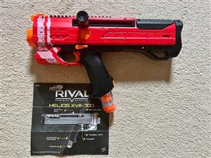 Nerf Rival Helios XVIII-700 is a blaster. .
