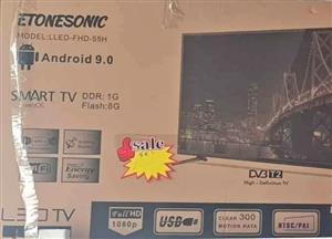 55" Smart Android HD LED TV,  New with warranty and FREE DELIVERY