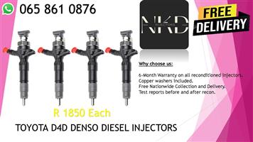 Toyota D4D 3.0 1KD DIESEL INJECTORS FOR SALE 