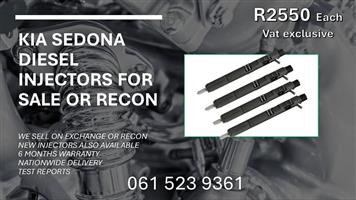 KIA SEDONA DIESEL INJECTORS-FREE COURIER NATIONWIDE