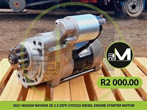 2021 NISSAN NAVARA SE 2.5 DDTi ((YD25)) DIESEL ENGINE STARTER MOTOR