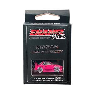 Nissan R32 Widebody Pink - Die-Cast Enamel Keychain
