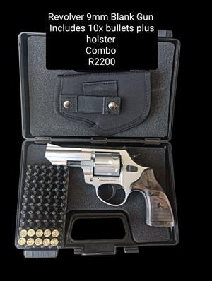 Revolver 9mm Blank Gun Combo 