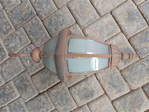 Outdoor vintage lantern wall fixture light fitting Bronze