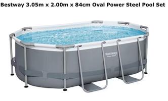 Bestway Oval steel pool for sale for the summer!!!