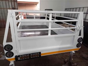 2.450m single axle unbraked utility trailers built on order brand new with papers