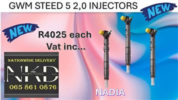 BRAND NEW GWM STEED 5 2.0 DIESEL INJECTORS FOR SALE