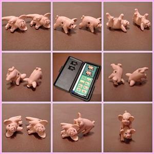 Pass The Pigs Vintage Version MB Games Milton Bradley Pig Dice 1980's