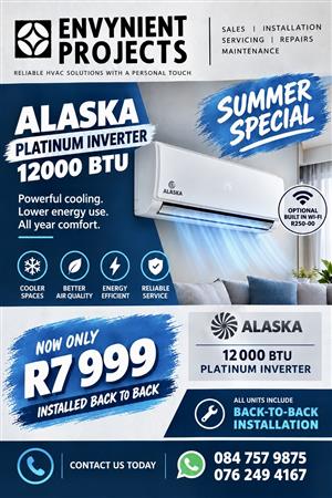 Alaska 12,000 BTU Inverter Air Conditioner