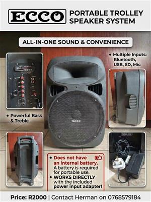 Portable trolley speaker