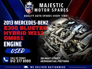 2013 Mercedes-Benz E300 BlueTEC Hybrid W212 OM651 Engine for Sale - Used