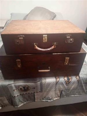 Vintage Wooden Suitcases