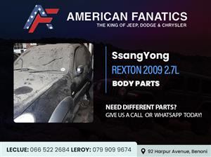 Now Stripping SsangYong Rexton 2009 2.7L Body Parts