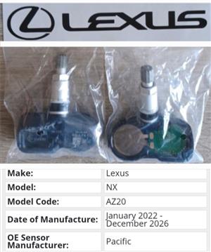 Lexus NX Tyre pressure monitor sensors / TPMS 