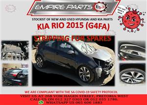 STRIPPING FOR SPARES KI029   KIA RIO 2015 (G4FA)