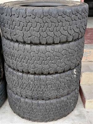 265 60 18 BF Goodrich Ko2 (USED TYRES)