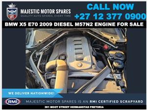 2009 Bmw X5 E70 diesel M57N2 engine for sale