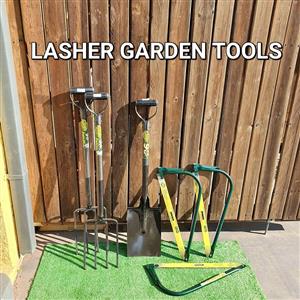 Lasher garden tools.