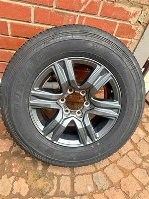 Toyota gd6 rims with 265/65R17 Dunlop tyres