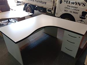 Grey office desk