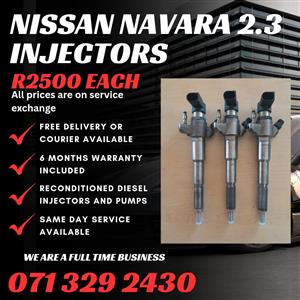 NISSAN NAVARA 2.3 INJECTORS FOR SALE WITH WARRANTY INCLUDED 