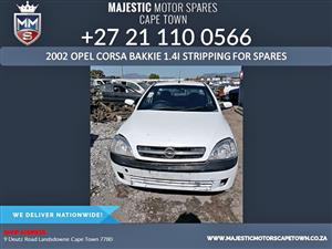 2002 Opel Corsa Bakkie 1.4I stripping for spares for sale