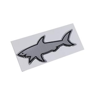 Shark Chrome 3D Gel Dome Sticker