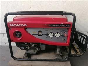 Description Selling a Honda generator EP6500cxs (with battery) for only R11500 t
