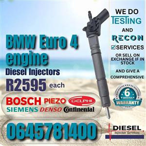BMW Euro 4 engine diesel injectors for sale
