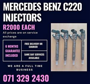 MERCEDES BENZ C220 INJECTORS FOR SALE WITH WARRANTY INCLUDED
