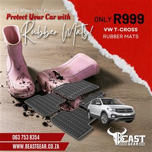 ( IN STOCK ) RUBBER MATS VW T~CROSS