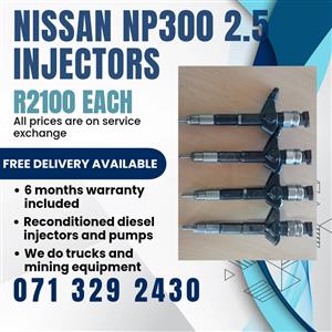 NISSAN NP300 2.5 INJECTORS FOR SALE WITH WARRANTY INCLUDED 