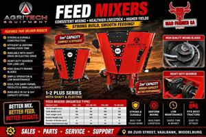 New Agritech feed mixers for sale at Mad Farmer SA