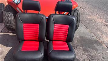  VW Beetle Interior With Headrest Front Seats
