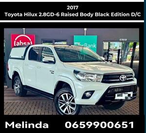 2017 Toyota Hilux 2.8GD-6 Double Cab Raider Black Limited Edition Auto 