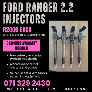 FORD RANGER 2.2 INJECTORS FOR SALE WITH WARRANTY INCLUDED 