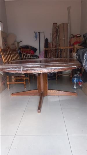 Dining table with 6 chairs