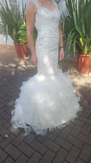 Wedding dress with detail for sale