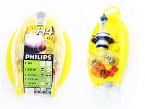 Philips Emergency Bulb Kit - H4, P21W, W5W & Fuse Set