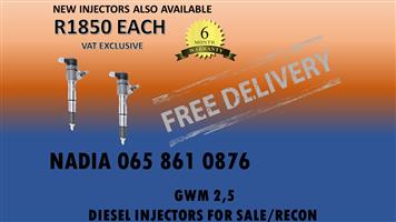GWM 2.5 DIESEL INJECTORS FOR SALE OR TO RECON 