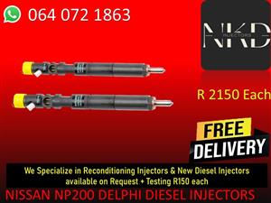 DIESEL INJECTORS FOR NISSAN NP200 DIESEL INJECTORS FOR SALE
