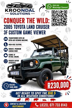 2005 Toyota Land Cruiser 3F Petrol customised to open game viewer